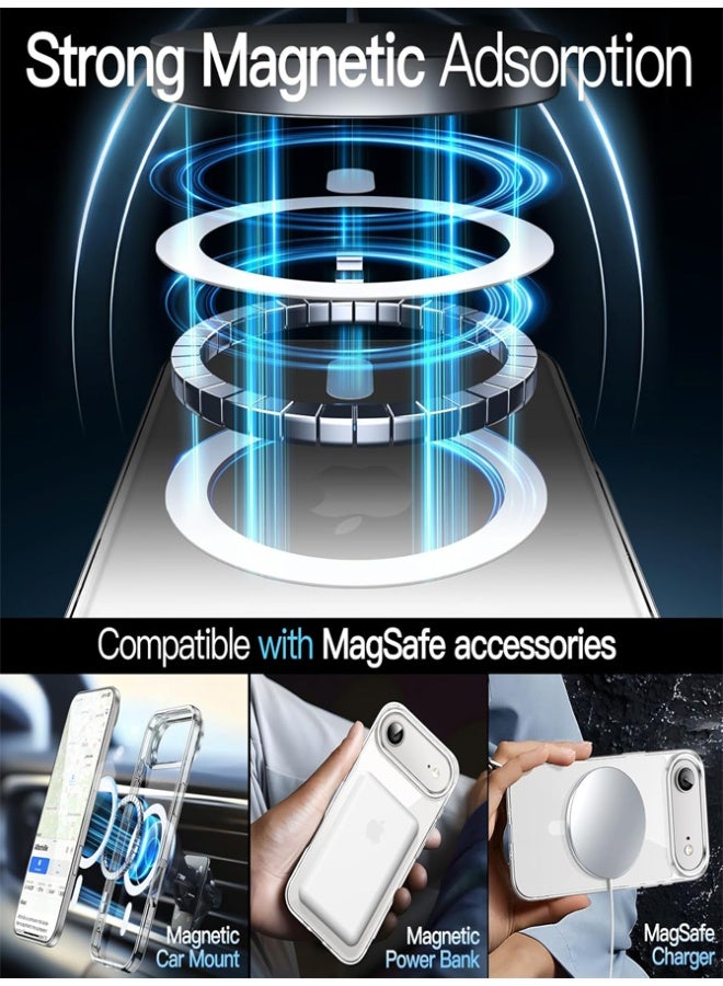 Magsafe Case for iPhone 17 Air Magsafe Clear Cover Magnetic Wireless Charging Support, Shockproof Protection, Scratch-Resistant for iPhone 17 Air - Clear - Image 5