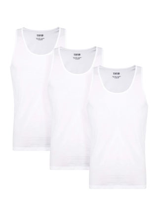 Dice Pack of 3 Cotton 100% Sleeveless Tank Top for Men