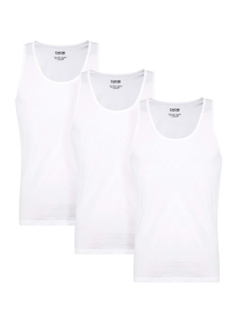 Dice Pack of 3 Cotton 100% Sleeveless Tank Top for Men