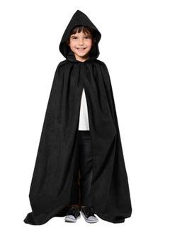 GGEROU Kids Velvet Hooded Cloak for Cosplay Party Dress Fancy Dress Costume Accessory, Unisex Childrens Hooded Cloak  - Image 1