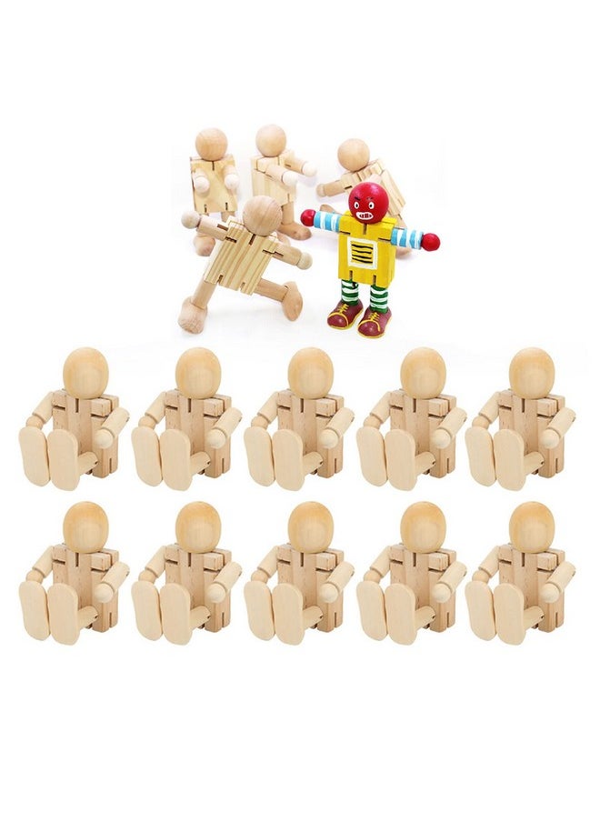 10Pcs Toy People Set Unfinished Wood Toys Wooden Craft People Figures Unfinished Wooden Figures Kit Joint Adjustables Robot Paintable Childrens Early Learning Doll Toy Home Decoration - pzsku/Z5F97D4FFFA2753086DB7Z/45/_/1697273407/b5f633c0-211a-4beb-b5c7-d5e68ec42055