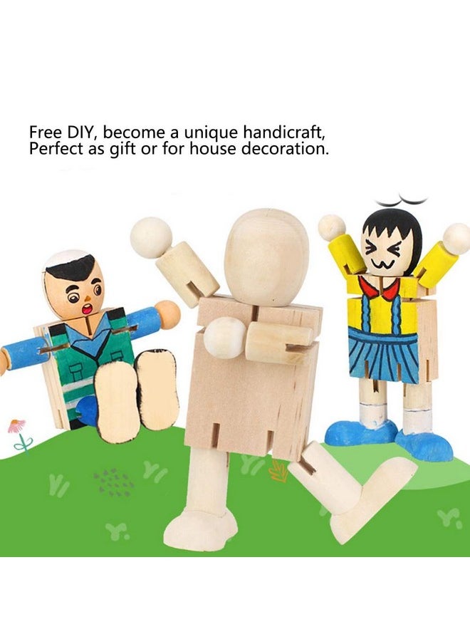 10Pcs Toy People Set Unfinished Wood Toys Wooden Craft People Figures Unfinished Wooden Figures Kit Joint Adjustables Robot Paintable Childrens Early Learning Doll Toy Home Decoration - pzsku/Z5F97D4FFFA2753086DB7Z/45/_/1697273413/436ba074-c87f-4e61-9457-40f5777cd7b2