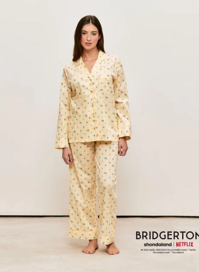 UNDIZ Bridgerton gingham cotton trousers