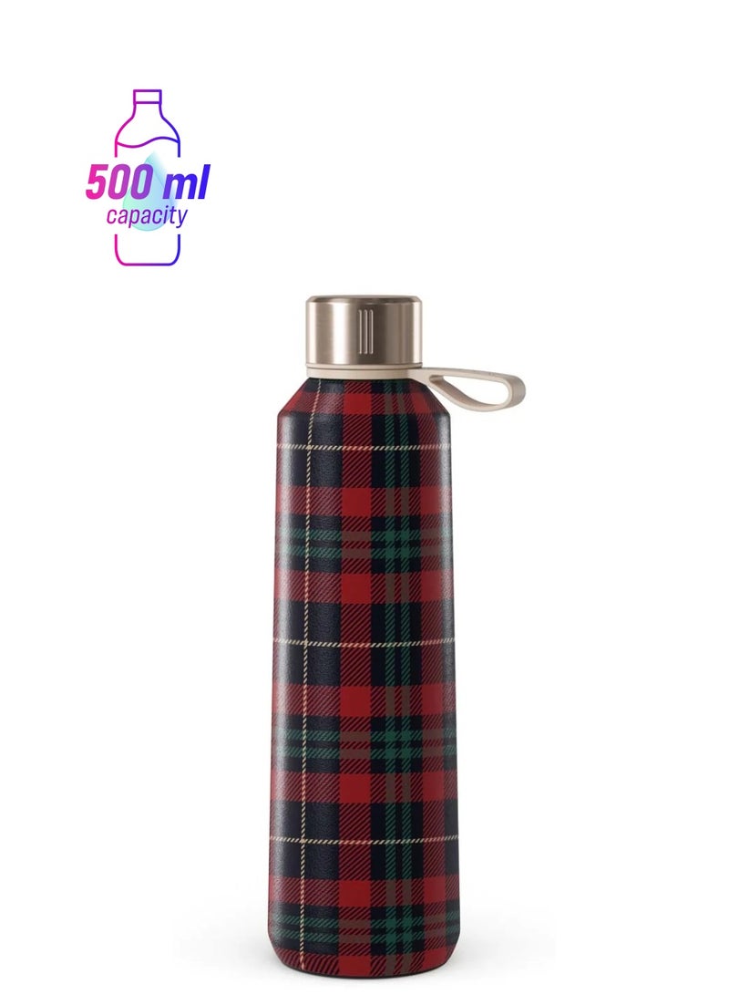 BURGA Insulated Water Bottle (17oz) Stylish Stainless Steel Water Bottles Durable Metal Water Bottle Stays Hot or Cold Anti-Slip, Leak-Proof Reusable Water Bottle -Sweater Weather - Water Bottle - Image 1