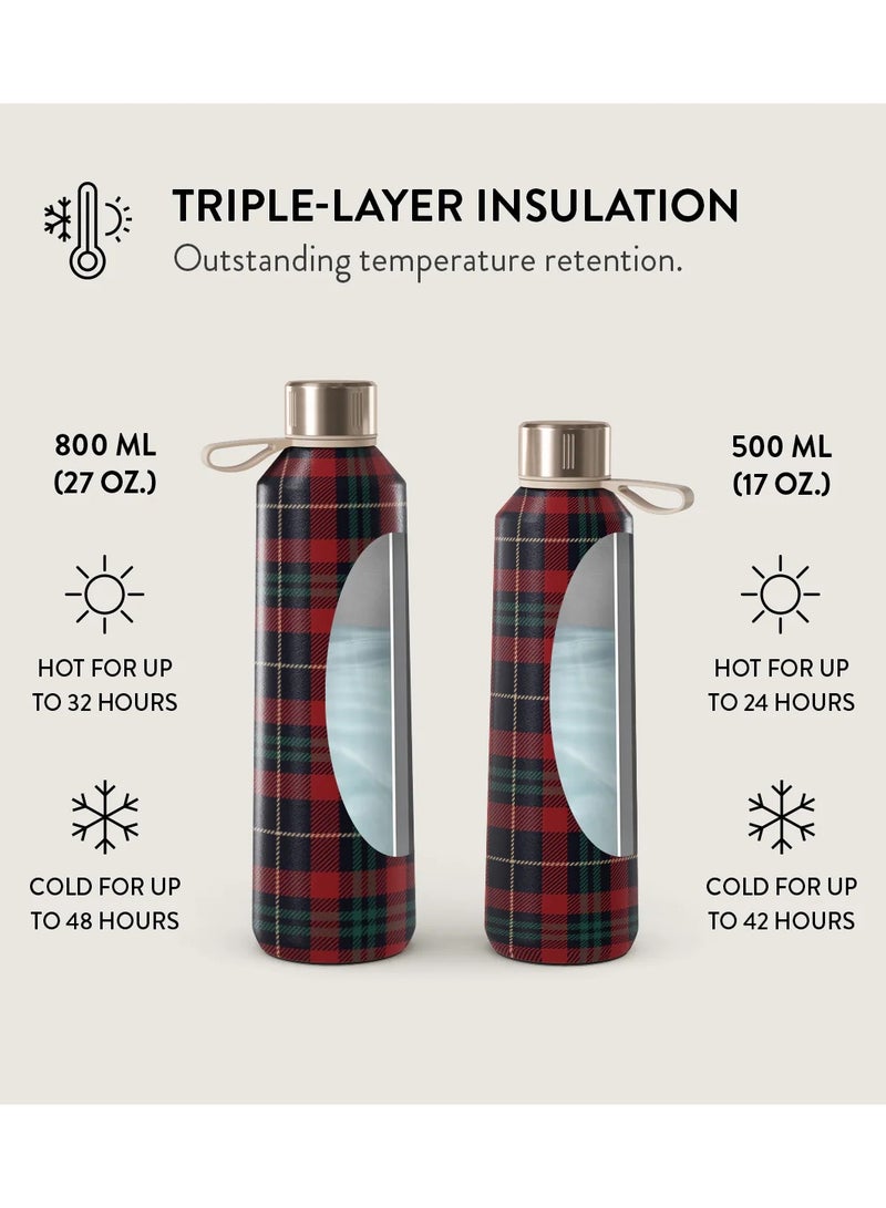 BURGA Insulated Water Bottle (17oz) Stylish Stainless Steel Water Bottles Durable Metal Water Bottle Stays Hot or Cold Anti-Slip, Leak-Proof Reusable Water Bottle -Sweater Weather - Water Bottle - Image 5