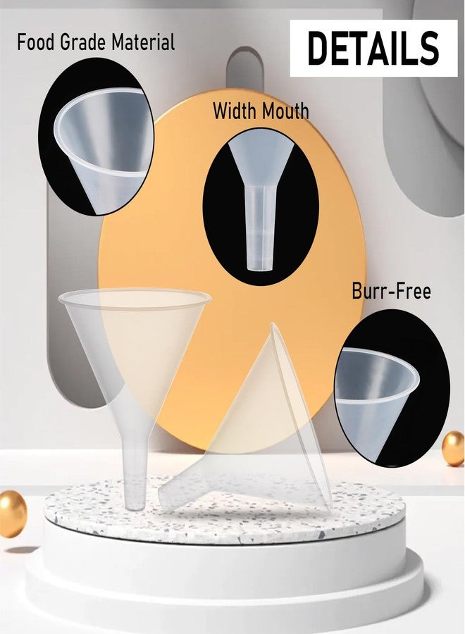 RHBLME مجموعة قمع متعددة الاستخدامات من RHBLME، 20 قمعًا، للاستخدام في المطبخ - قمع بفتحة واسعة 4.6 بوصة وفوهة طويلة للوصول إلى المساحيق والسوائل وغيرها - Image 3