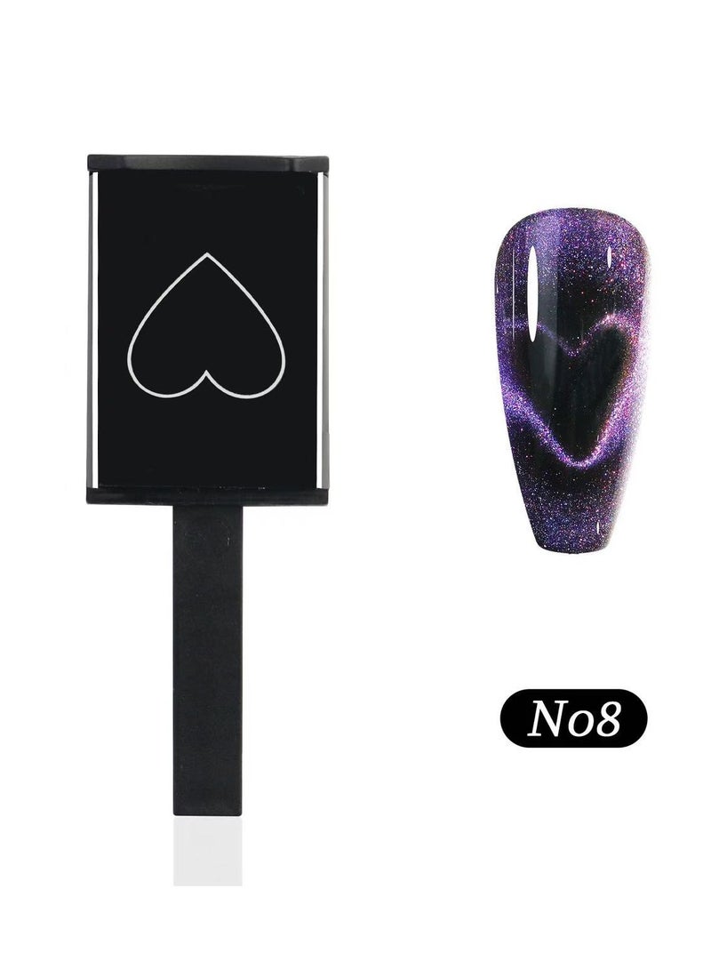 Goolsky Nail Art Tools Cat Eye Magnetic Rod Powerful Heart-Shaped Magnet Suitable for Gel Polishing Beauty Manicure Decoration Supplies - Image 1
