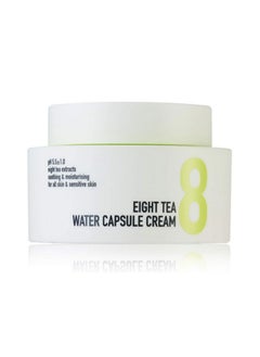 bom Eight Tea Water Capsule Cream Daily Water Full Moisturizer Cream For Face With Ceramide Panthenol And Vitamin C 50G / 1.76 Oz  - Image 1