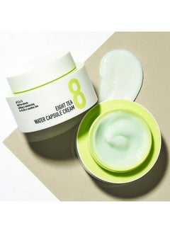 bom Eight Tea Water Capsule Cream Daily Water Full Moisturizer Cream For Face With Ceramide Panthenol And Vitamin C 50G / 1.76 Oz  - Image 2