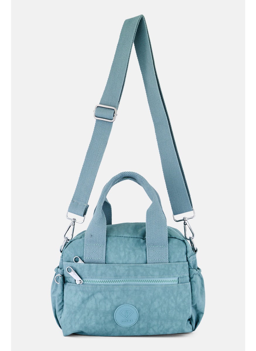 I Love Fashion Women Brand Logo Handbag 24 L x 18 H x 10 W cm, Blue  - Image 1