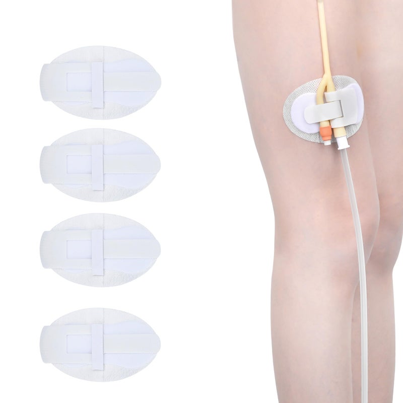 BeHerk Foley Catheter Stabilization Device, Self Adhesive Catheter Tube Urinary Leg Bag Holder Sticker, Catheter Supplies for PEG/G/Feeding Tube Holder Accessories, Pack of 10 - Image 2