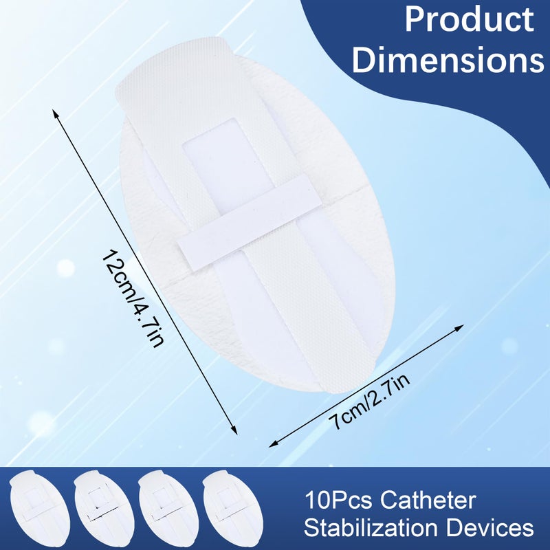 BeHerk Foley Catheter Stabilization Device, Self Adhesive Catheter Tube Urinary Leg Bag Holder Sticker, Catheter Supplies for PEG/G/Feeding Tube Holder Accessories, Pack of 10 - Image 5