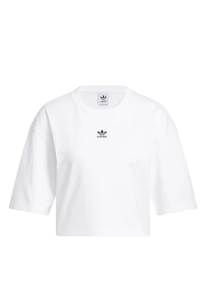 Adidas adidas ESS CROP TEE White Originals Women T-SHIRTS