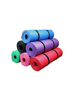 QSHOP Ultimate Premium Non-Slip 10mm Yoga Mat with Attachment Pouch Perfect for High Intensity Interval Training, Pilates, Yoga and Many Other Home Workouts from QShop®️  - Image 5