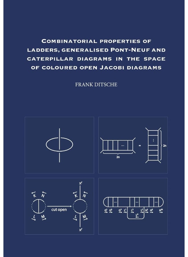 Combinatorial properties of ladders, generalised Pont-Neuf and caterpillar diagrams in the space of coloured open Jacobi diagrams  - Image 1
