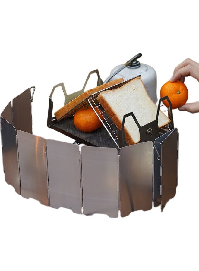 Fire-Maple Aluminum Alloy Portable Stove Windshield, Outdoor Cooking Utensil Folding Windproof Cover, Kitchen Oil-Proof Shield 510 - Image 1