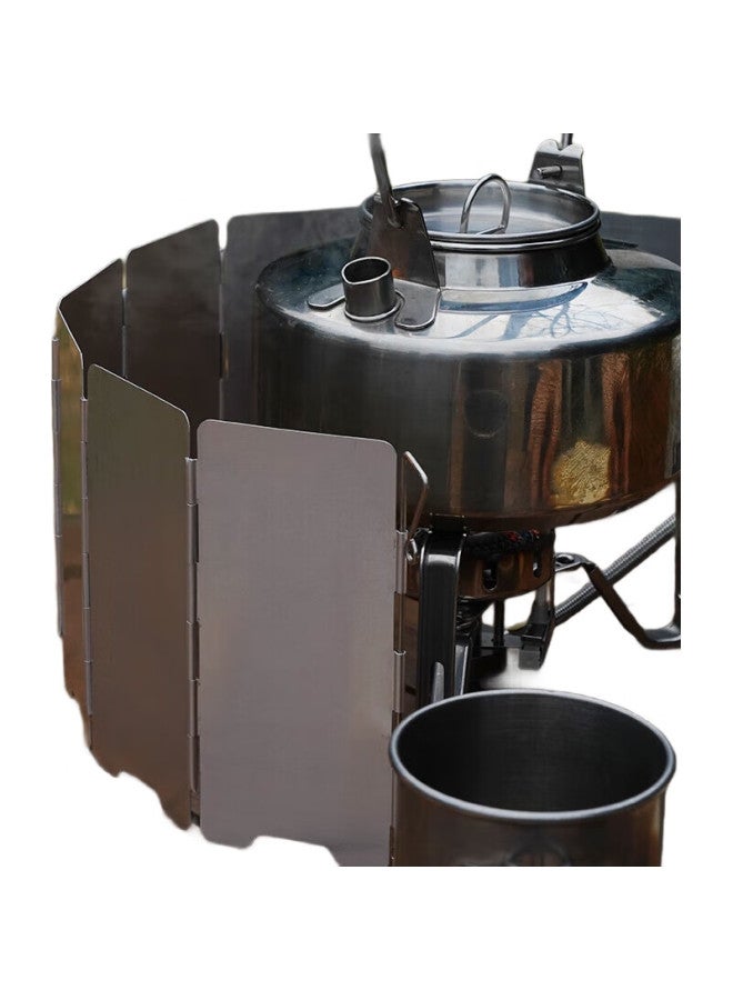 Fire-Maple Aluminum Alloy Portable Stove Windshield, Outdoor Cooking Utensil Folding Windproof Cover, Kitchen Oil-Proof Shield 510 - Image 2