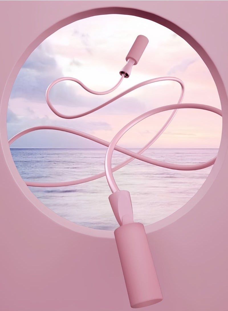Generic Professional Steel Wire Jump Rope, Adjustable Steel Cable And Ball Bearing High Speed ​​Jump Rope, 3M Rope Length and 360°Rotate for Indoor Outdoor Exercise For Skipping Workout, Fitness, Sports (Pink) - Image 5