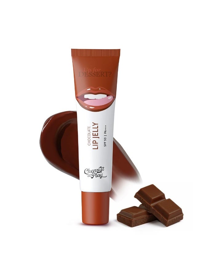 Chemist at Play Chocolate Tinted Lip Balm for Dry, Chapped & Pigmented Lips | Gives 24 hours moisturization | SPF 50 PA+++ | Has Kojic Acid, Hyaluronic Acid, ceramides & Peptides | 10gms - Image 1