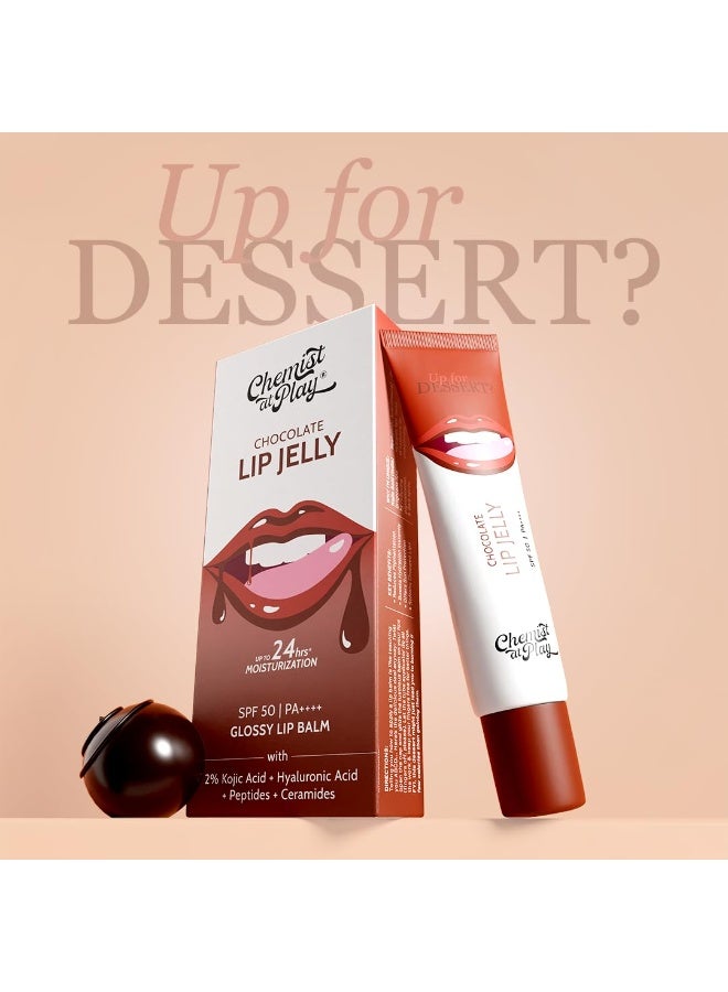 Chemist at Play Chocolate Tinted Lip Balm for Dry, Chapped & Pigmented Lips | Gives 24 hours moisturization | SPF 50 PA+++ | Has Kojic Acid, Hyaluronic Acid, ceramides & Peptides | 10gms - Image 3