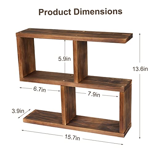 Jotsport Window Sill Plant Stand Small Wood Plant Shelf for Succulents 3 Tier Tabletop Desktop Plant Dislay Rack - Image 5