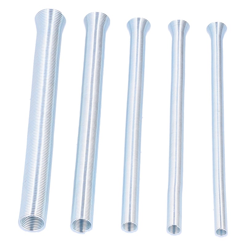 Spring Tube Bender 6-Piece Tool Steel Set - Super Elasticity Pipe Bending Tool for HVAC Refrigeration Plumbing DIY Projects - Image 1