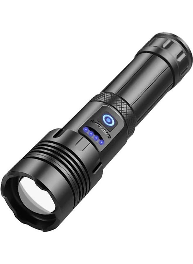 7-level Brightness Adjustment Short Style Micro USB Charging Waterproof P90 + COB LED Flashlight - Image 1