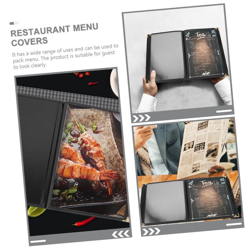 Transparent Menu Cover Recipe Holder Binder Elegant Dining Table Menu Case Lightweight Practical - Image 4