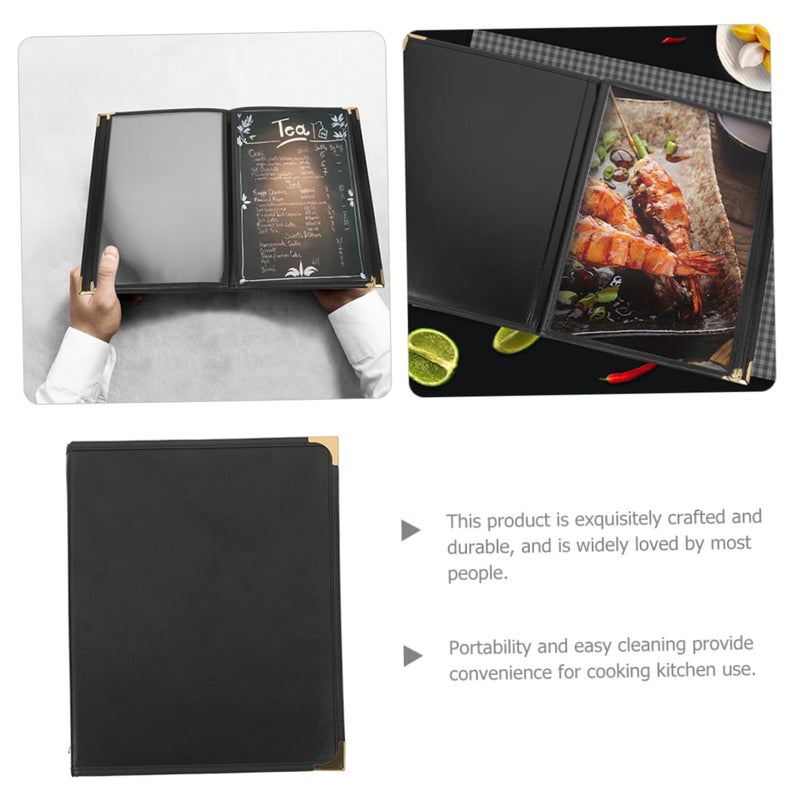 Transparent Menu Cover Recipe Holder Binder Elegant Dining Table Menu Case Lightweight Practical - Image 3