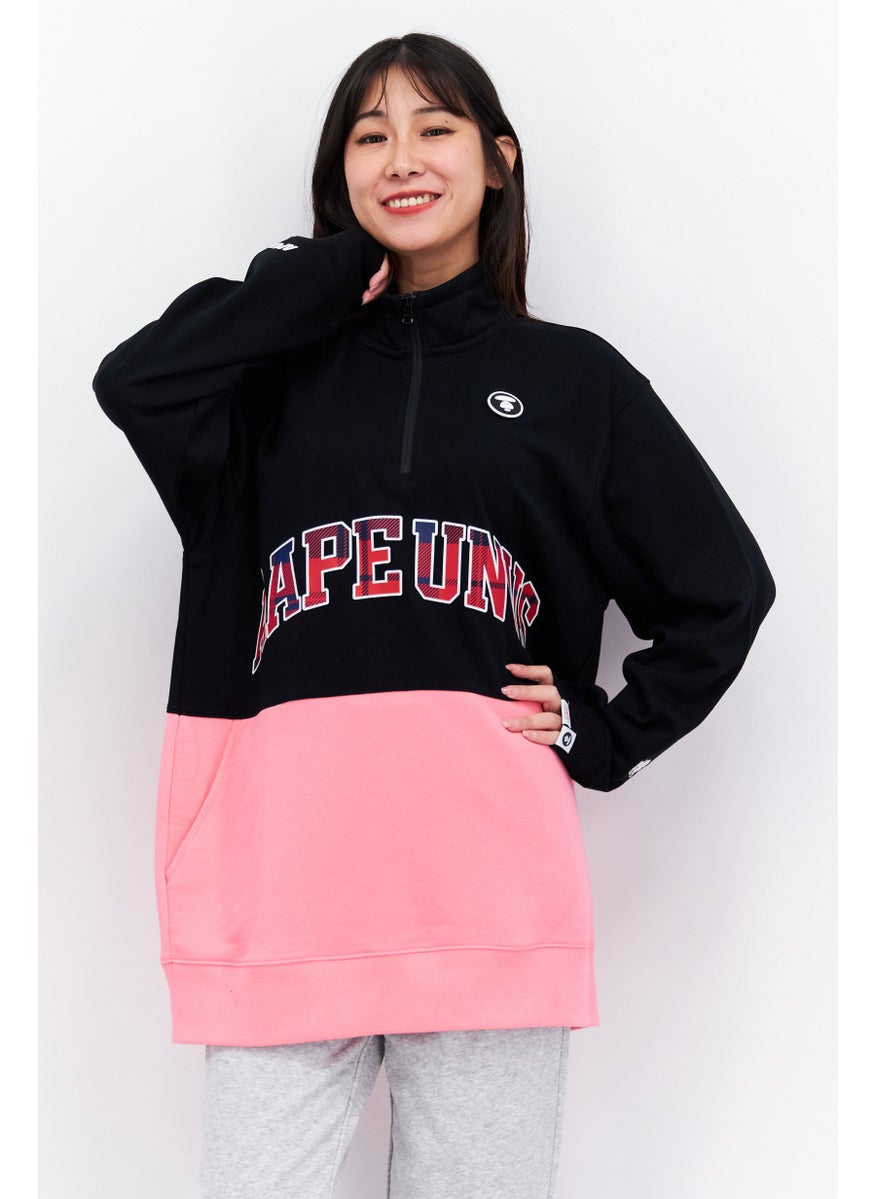 Aape By A Bathing Ape Women Sportswear Fit Training Jacket, Black Combo  - Image 1