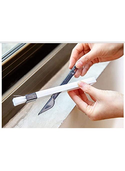 Ekdant Ekdant Window Groove Frame Cleaning Brush and Dust Cleaning Brush for Window Slot Keyboard with Mini Dustpan Door Track Cleaning Brushes Dust Cleaner Tool for All Corners Edges and Gaps  - Image 2