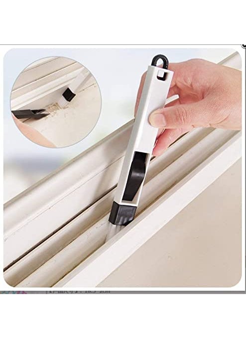 Ekdant Ekdant Window Groove Frame Cleaning Brush and Dust Cleaning Brush for Window Slot Keyboard with Mini Dustpan Door Track Cleaning Brushes Dust Cleaner Tool for All Corners Edges and Gaps  - Image 4