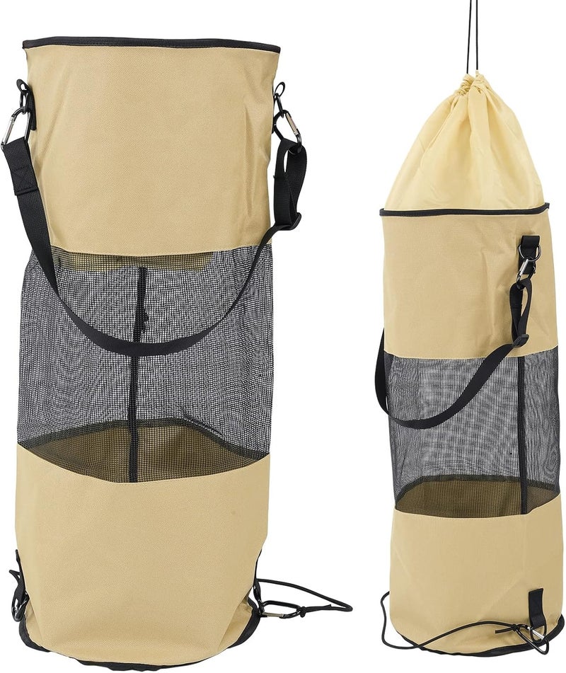 Boat Trash Bags Waterproof Reusable Mesh, 33 Inch Height, Portable Garbage Storage for Outdoor Use - Tear Resistant Oxford Cloth, Easy to Hang, Ideal for Boating and Camping - Image 4