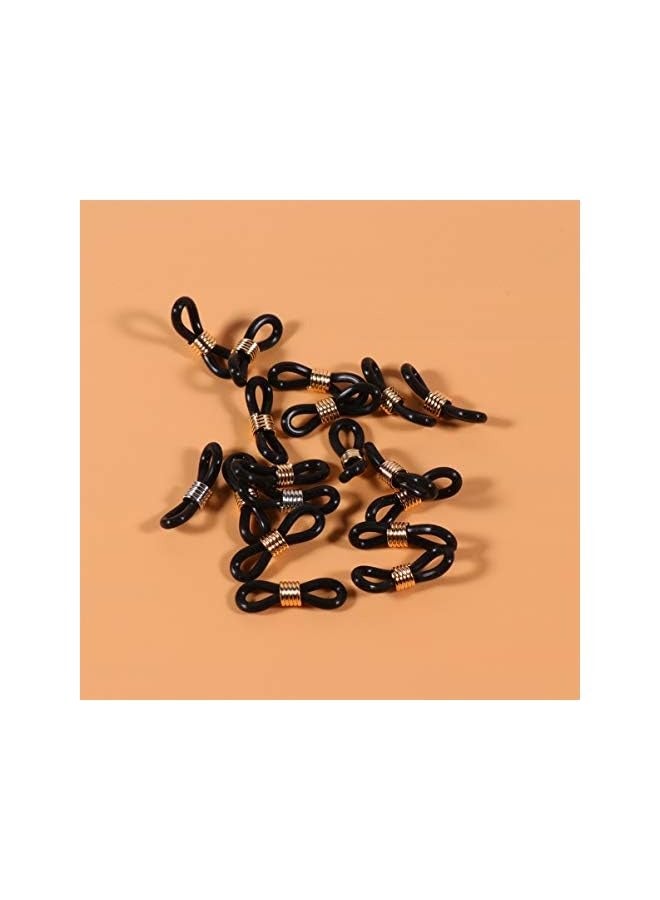 PROMASS 100pcs Eyeglass Chain Ends Adjustable Rubber Ends Connectors for Eye Glasses Holder Necklace Chain  - Image 3