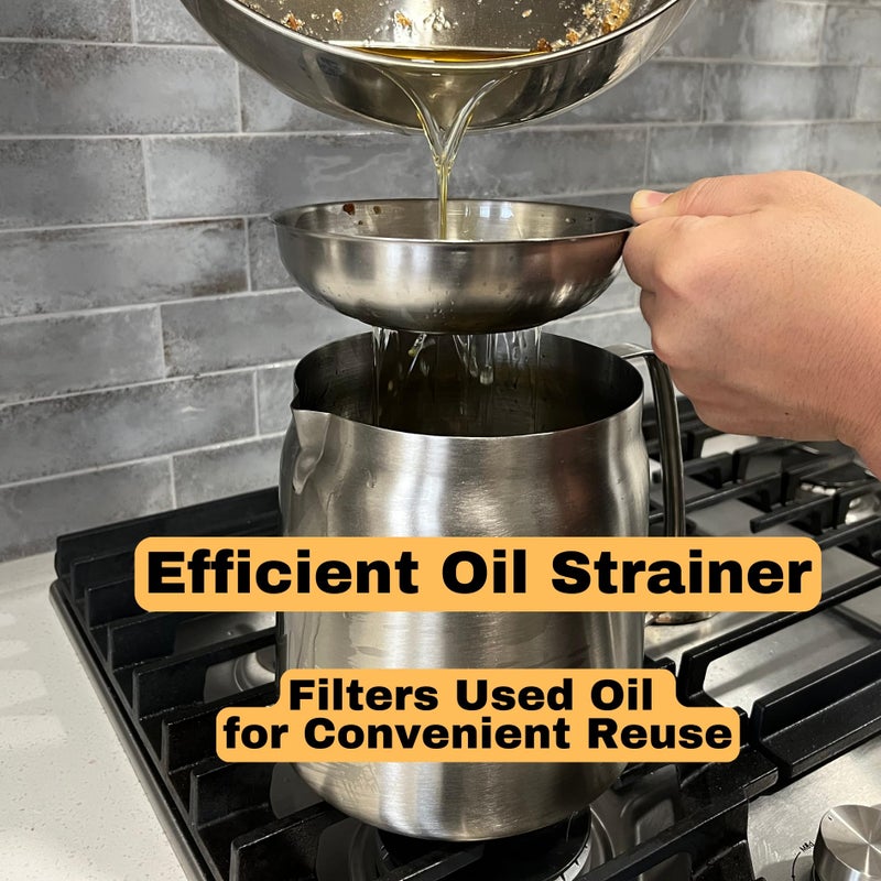 Saltlas Deep Fryer Pot with Basket and Oil Strainer, 304 Stainless Steel Deep Frying Pot for French Fries, Chicken, or Japanese Tempura, 3.5 L (3.7 qt) - Image 5