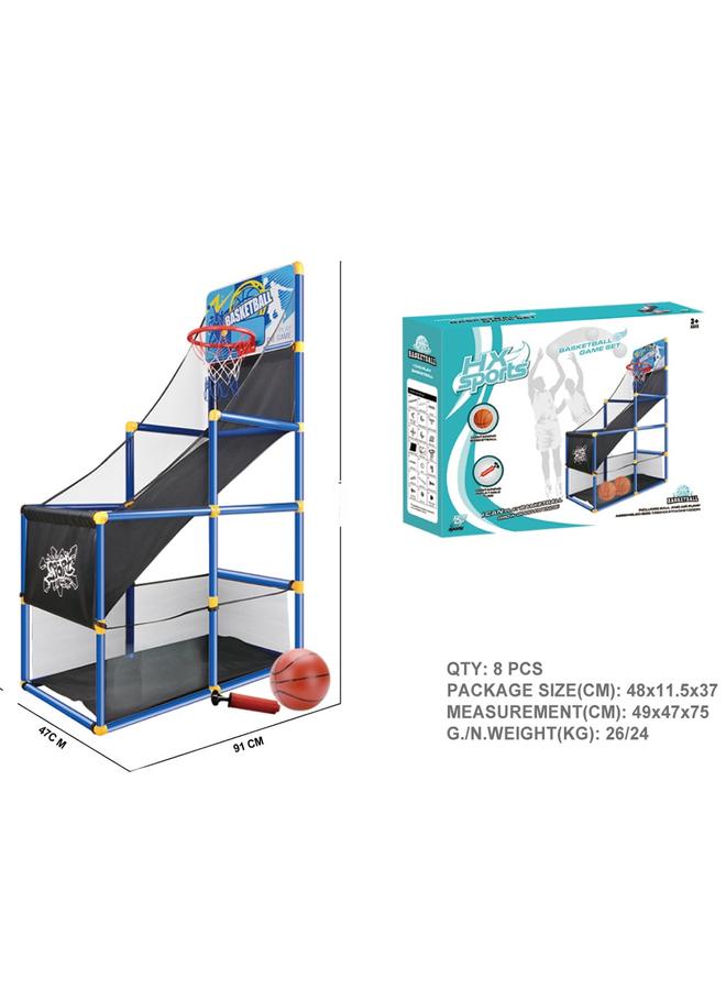 الأزرق جي دبليو <تدريب الرماية> لعبة رمية كرة السلة للأطفال في المنزل لعبة رمية الرماية الرياضية 3-6 سنوات - Image 4