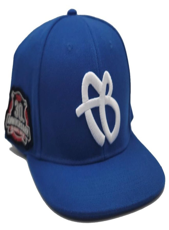FUBU New 30th Anniversary Limited Edition Logo Royal Blue White Era Snapback Hat Cap - Image 4