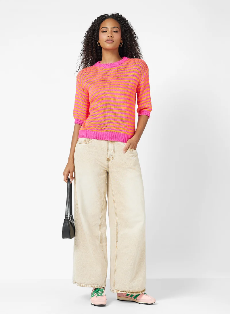 Ginger Multi Stripe Oversize Sweater