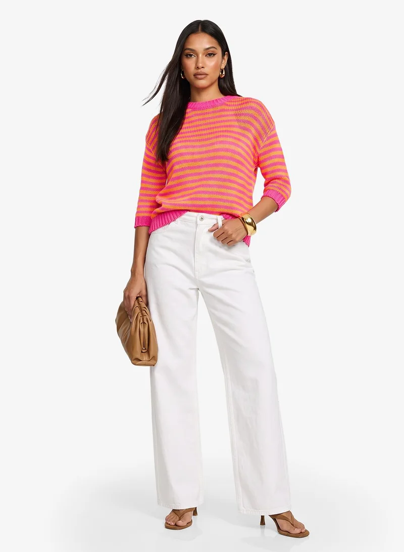 Ginger Multi Stripe Oversize Sweater