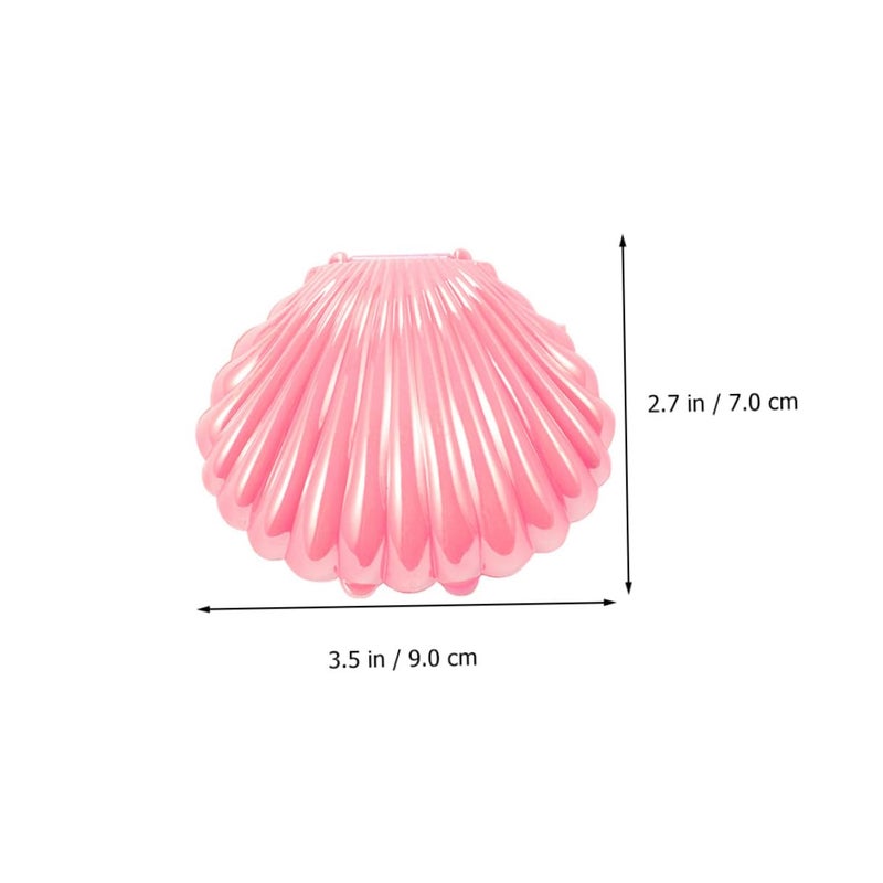 Pink Artificial Shell Pearl Storage Box Desktop Decoration Photography Props - Image 3