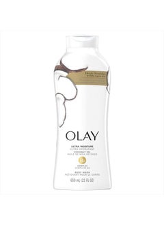 Olay Ultra Moisture Body Wash with Coconut Oil, 22 fl oz  - Image 1