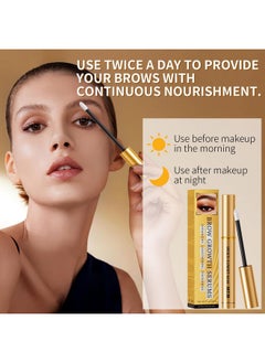 W3W Eyebrow Serum, W3W Eyebrow Growth Serum, Eyebrow Serum for Boost Lash Growth Serum, Advanced Formula for Longer, Fuller, and Thicker Lashes, 3 ML (Golden)  - Image 5