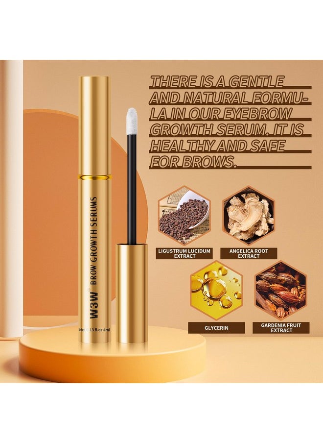 W3W Eyebrow Serum, W3W Eyebrow Growth Serum, Eyebrow Serum for Boost Lash Growth Serum, Advanced Formula for Longer, Fuller, and Thicker Lashes, 3 ML (Golden)  - Image 3