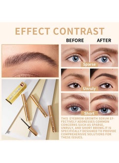 W3W Eyebrow Serum, W3W Eyebrow Growth Serum, Eyebrow Serum for Boost Lash Growth Serum, Advanced Formula for Longer, Fuller, and Thicker Lashes, 3 ML (Golden)  - Image 4
