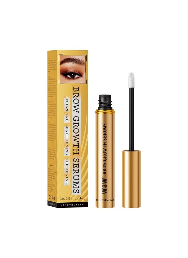 W3W Eyebrow Serum, W3W Eyebrow Growth Serum, Eyebrow Serum for Boost Lash Growth Serum, Advanced Formula for Longer, Fuller, and Thicker Lashes, 3 ML (Golden)  - Image 1