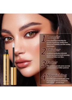 W3W Eyebrow Serum, W3W Eyebrow Growth Serum, Eyebrow Serum for Boost Lash Growth Serum, Advanced Formula for Longer, Fuller, and Thicker Lashes, 3 ML (Golden)  - Image 2