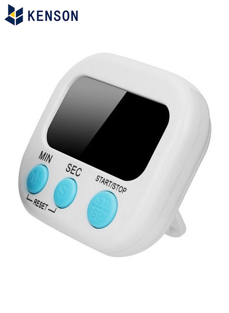 KENSON LCD Digital Kitchen Countdown Magnetic Timer White - Image 3