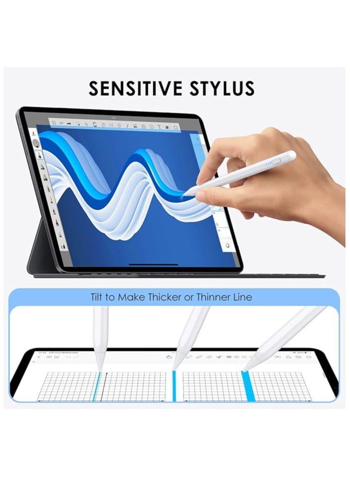 بيتشو قلم ستايلس عالمي لهاتف آيفون، آيباد ميني إير برو، أندرويد، ويندوز، أبيض - Image 4