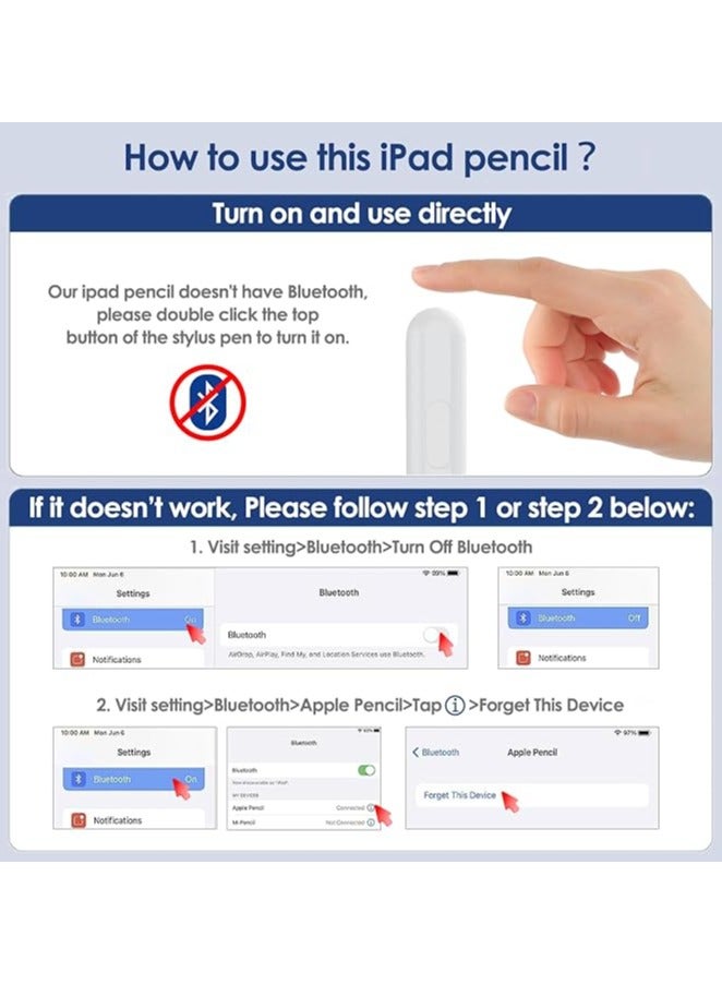 Shopit Universal Stylus Pen for iPhone iPad Mini Air Pro, Android, Windows White  - Image 3