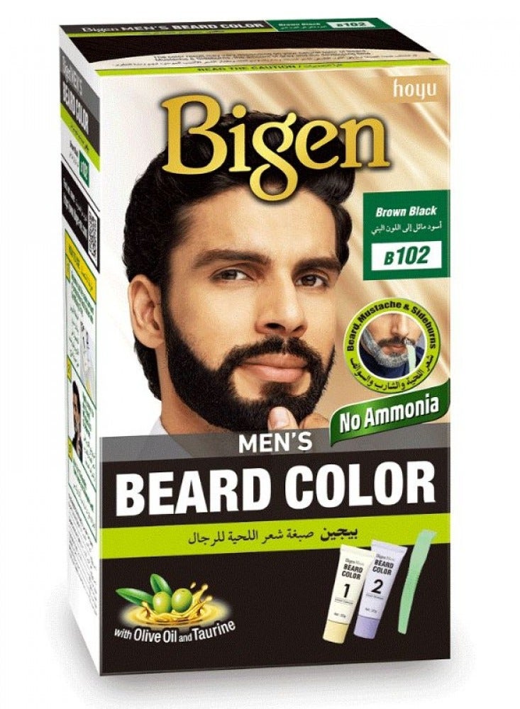 بايجن صبغة شعر اللحية للرجال بني اسود B102